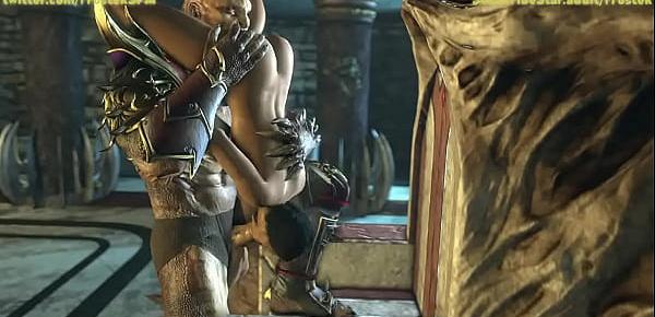  Shao Kahn does as he pleases with Jade 3D Animation